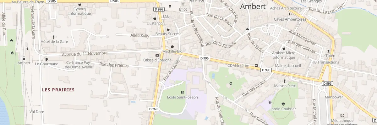 Plan du 12 Bd Henri 4 à Ambert