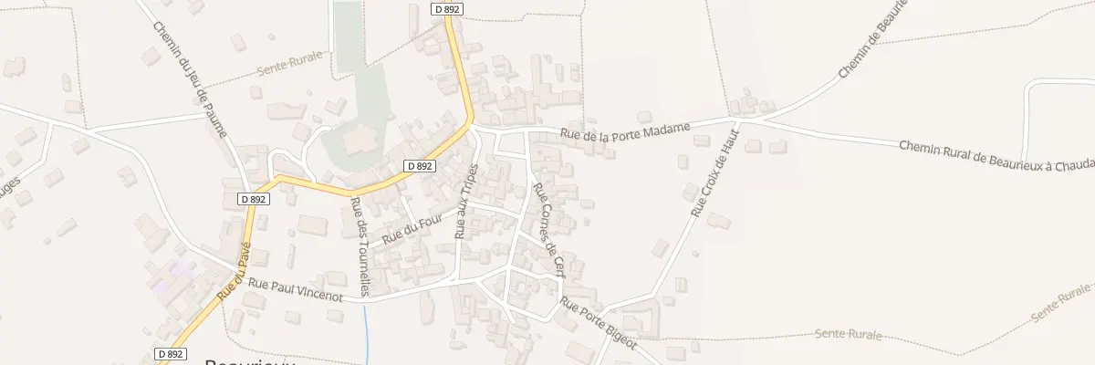 Plan du 1 Rue Cornes de Cerf à Beaurieux