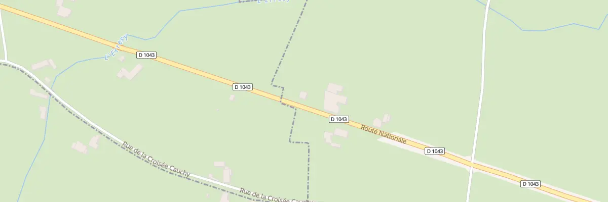Plan du 2 Rte Nationale à Barzy-en-Thiérache