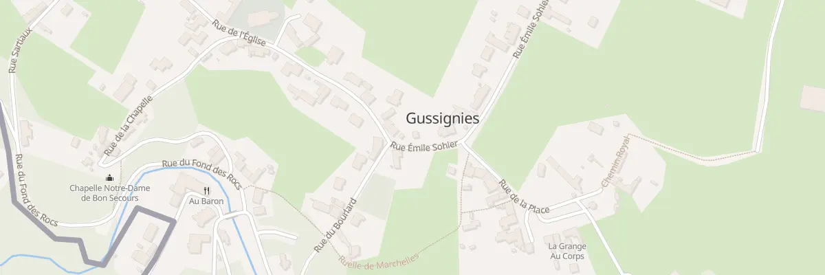 Plan du 30 Rue Emile Sohier à Gussignies