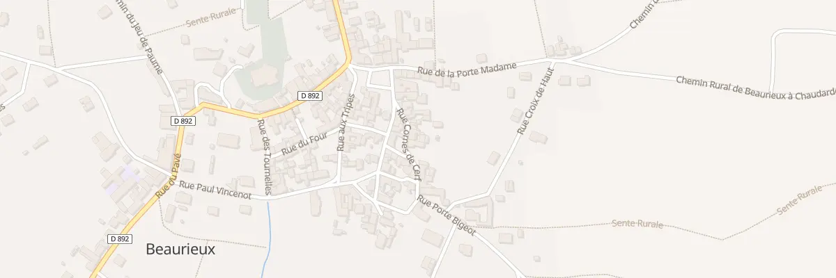 Plan du 11 Rue Cornes de Cerf à Beaurieux