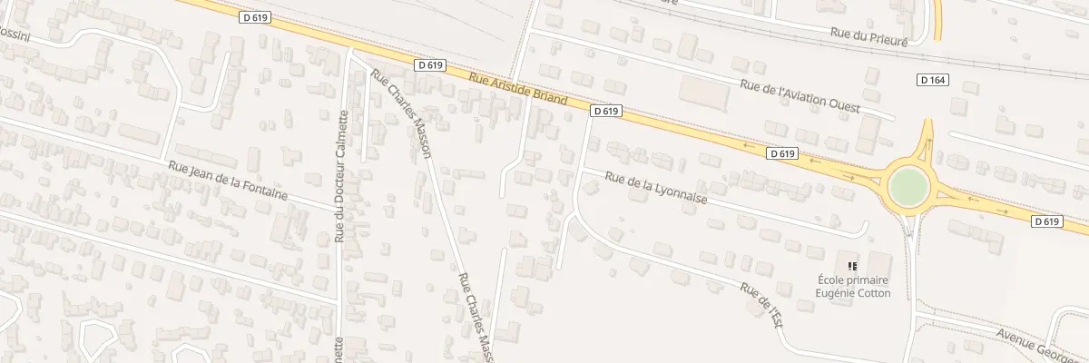 Plan du 1 Rue Aristide Briand à Romilly-sur-Seine
