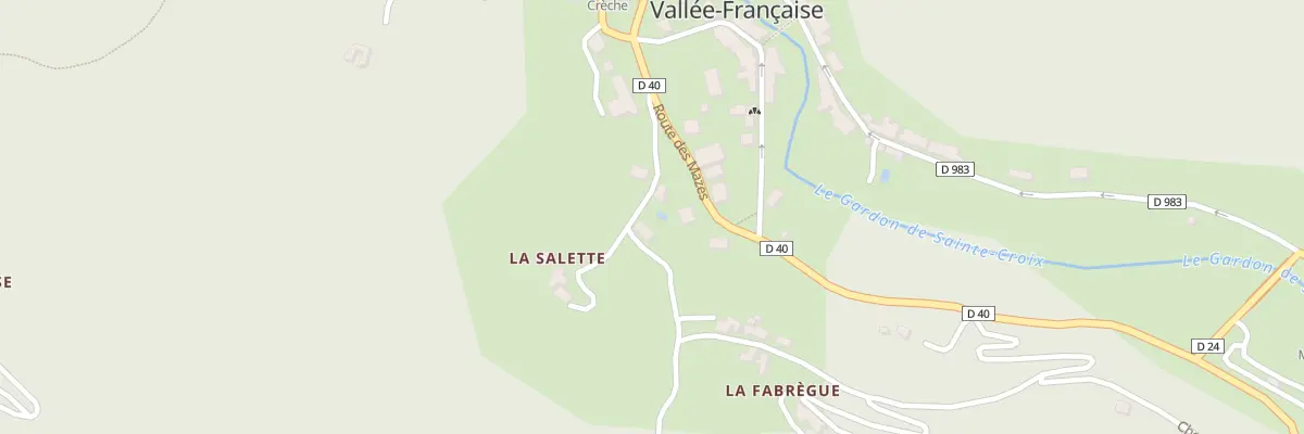 Plan du 5345 La Salette à Sainte-Croix-Vallée-Française