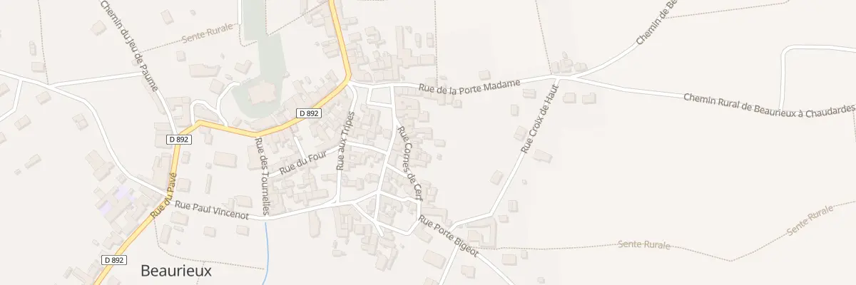 Plan du 7 Rue Cornes de Cerf à Beaurieux