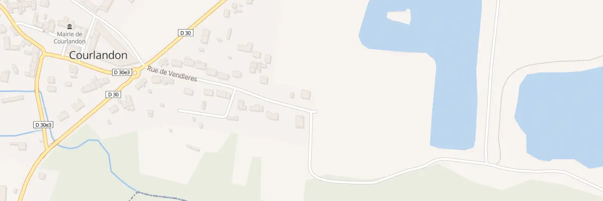 Plan du 23 Rue de Vendieres à Courlandon