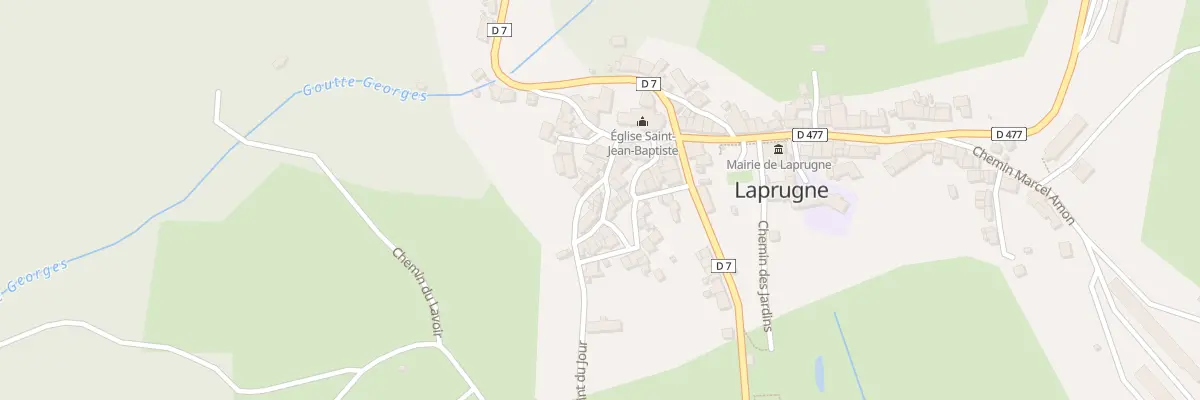 Plan du 5074 Le Bourg à Laprugne
