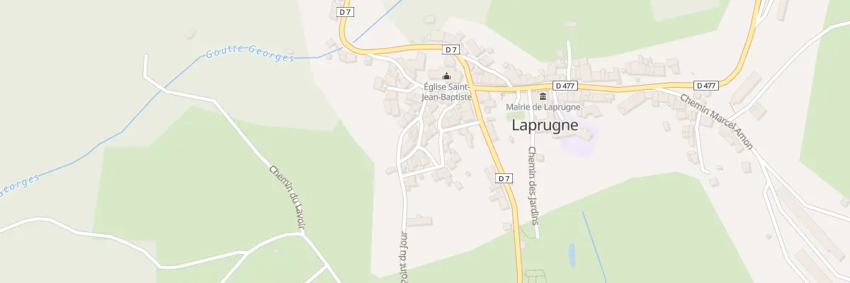 Plan du 5 Rue du Forgeron à Laprugne