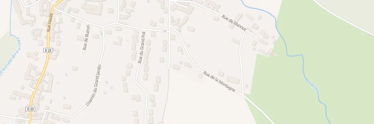 Plan du 6 Rue de la Montagne à Crugny