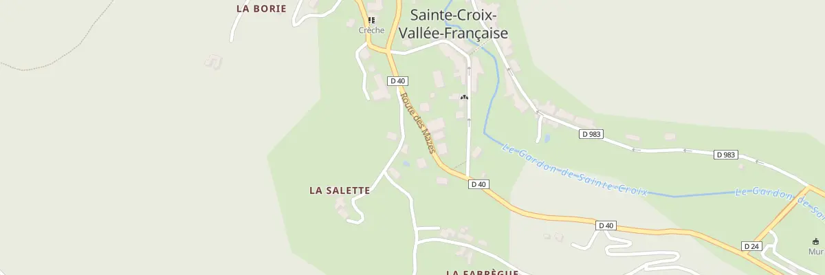 Plan du 5340 La Salette à Sainte-Croix-Vallée-Française