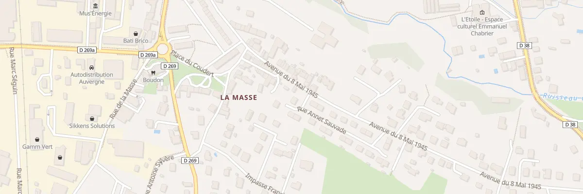Plan du 1 Rue Annet Sauvade à Ambert