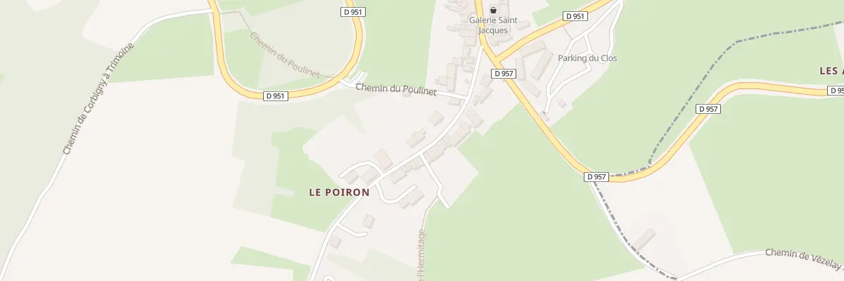 Plan du 14 Rte de l’Étang à Vézelay
