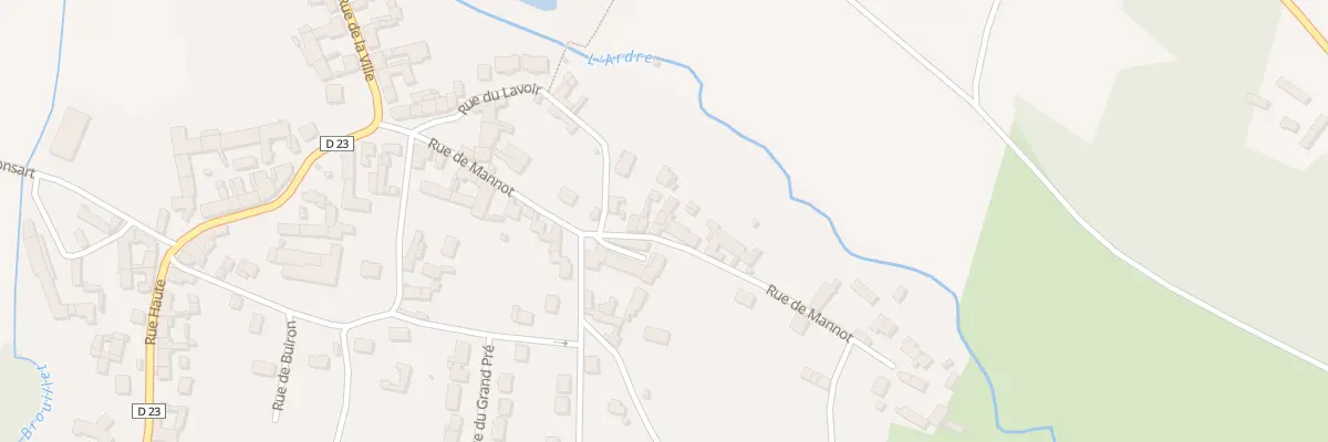 Plan du 13B Rue de Mannot à Crugny