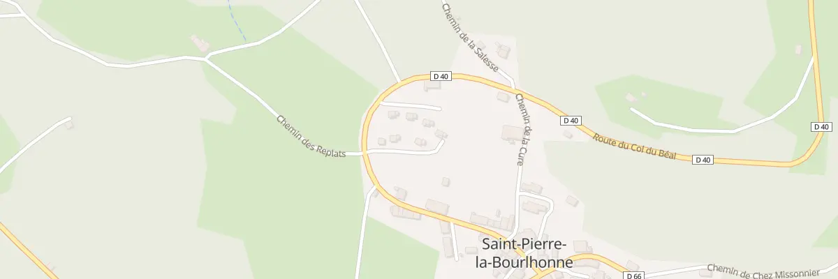 Plan du 5268 Le Bourg Ouest à Saint-Pierre-la-Bourlhonne