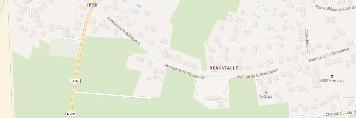 Plan du 19B Av de la Résistance à Ambert