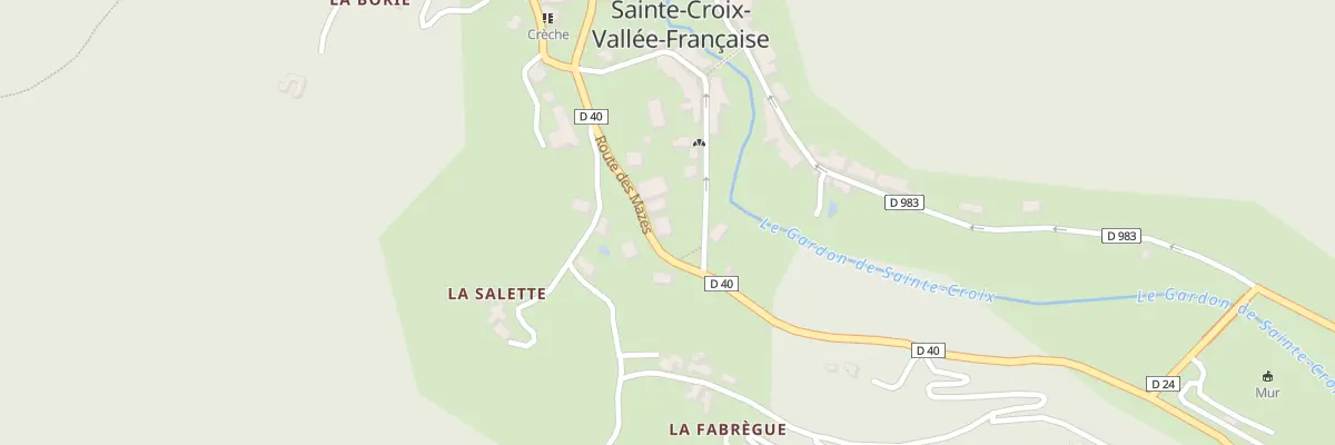 Plan du 5170 La Fabregue à Sainte-Croix-Vallée-Française