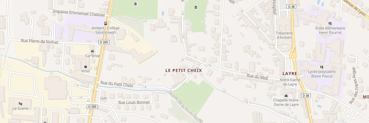 Plan du 2 Rue du Midi à Ambert