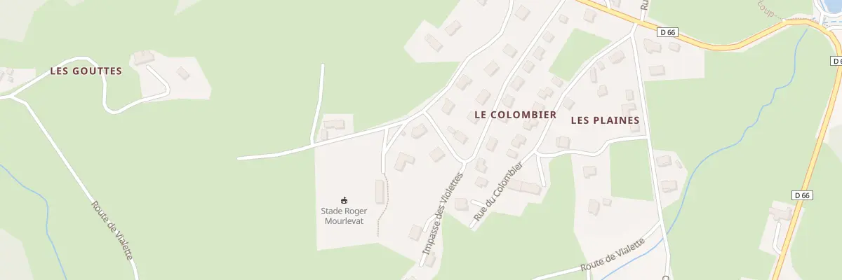 Plan du 305 Rue du Stade à Job