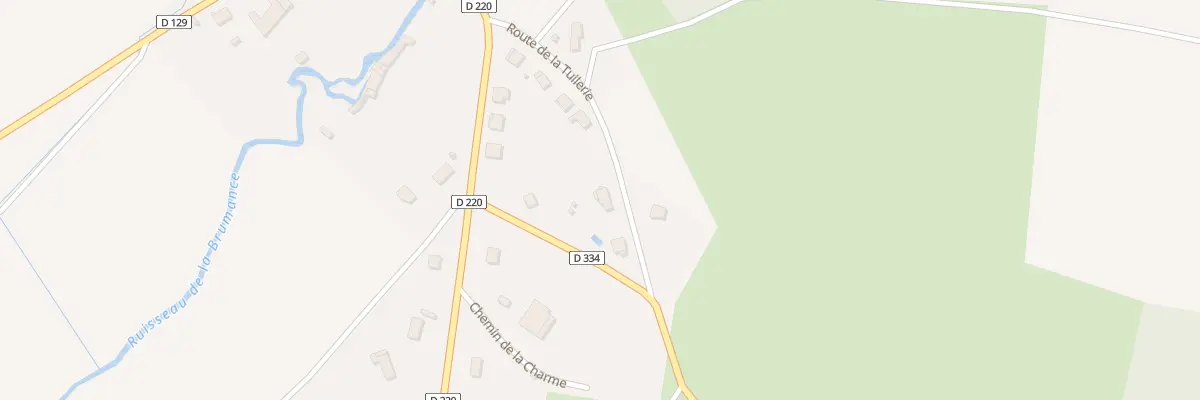 Plan du 12 Rte de la Tuilerie à Turny