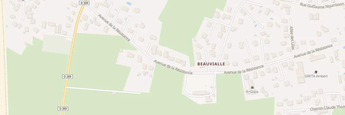 Plan du 19C Av de la Résistance à Ambert