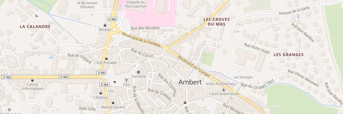 Plan du 10 Bd de l’Europe à Ambert