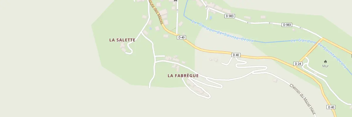 Plan du 5121 La Fabregue à Sainte-Croix-Vallée-Française