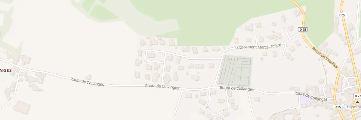 Plan du 5 Lot Vio de Collanges à Loudes