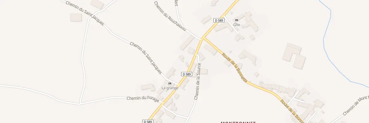 Plan du 608 Rte de la Margeride à Bains
