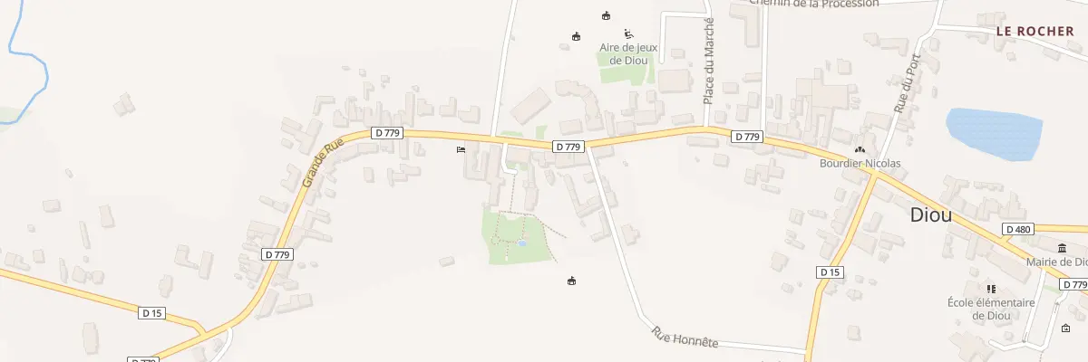 Plan du 85 Grande Rue à Diou