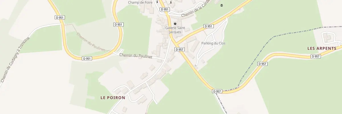 Plan du 3 Rte de l’Étang à Vézelay