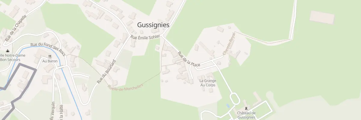 Plan du 2 Rle des Marchelles à Gussignies