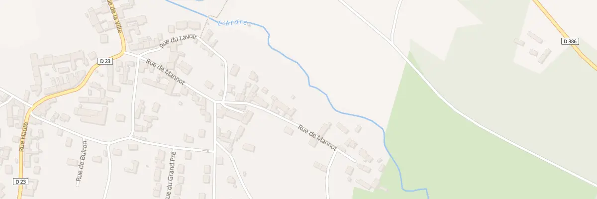 Plan du 21 Rue de Mannot à Crugny