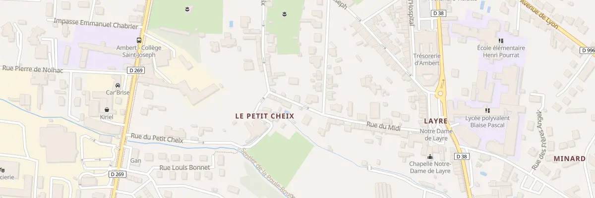 Plan du 3B Rue du Midi à Ambert