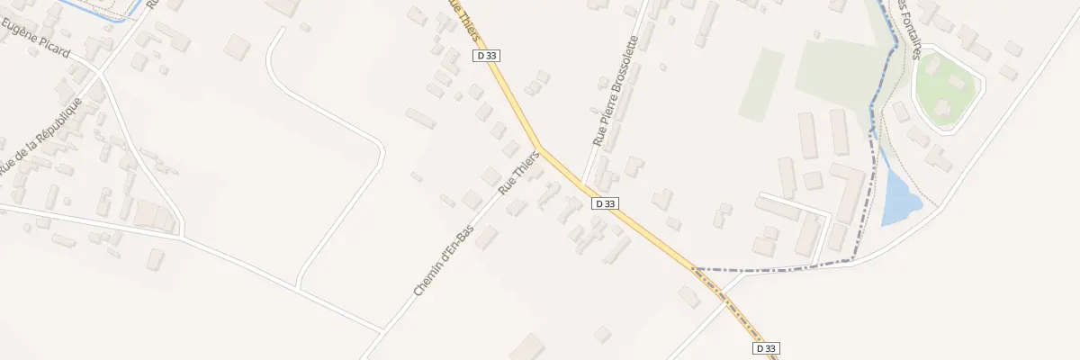Plan du 16 Rue Thiers à Marigny-le-Châtel
