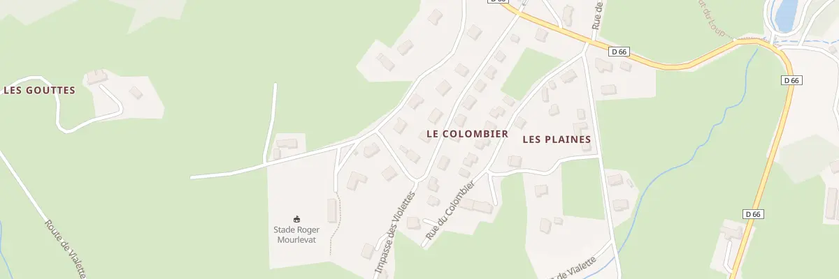 Plan du 180 Rue du Stade à Job