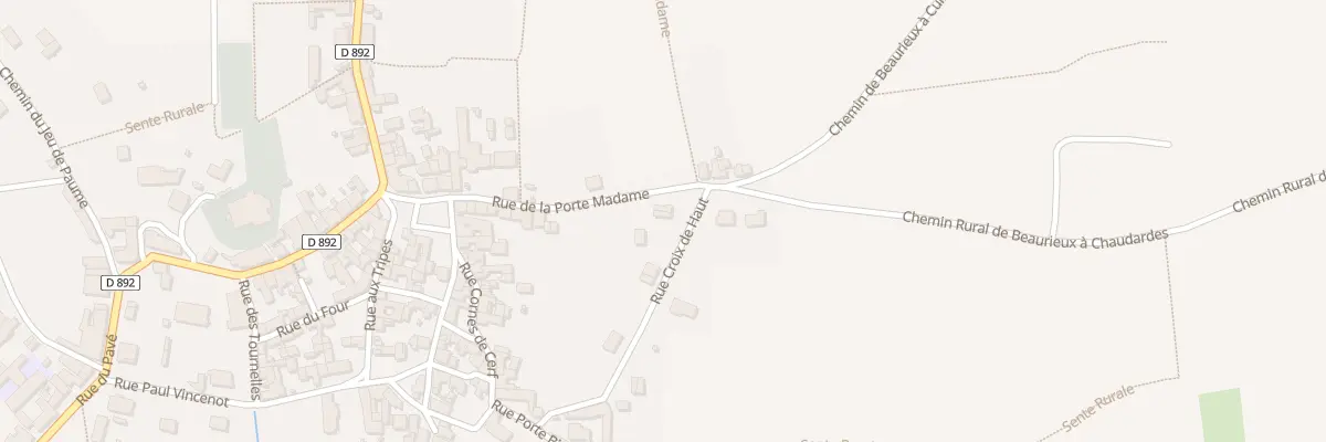 Plan du 18 Rue Porte Madame à Beaurieux