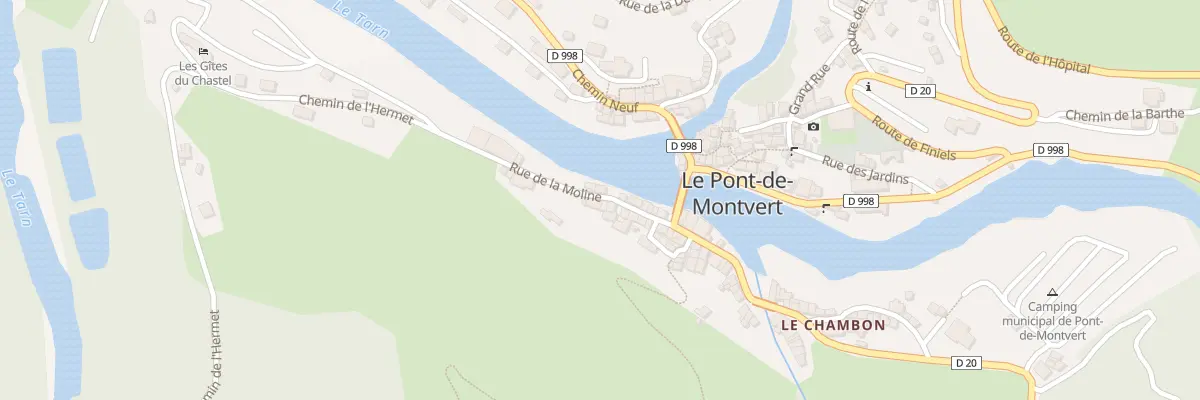 Plan du 63 Rue de la Moline à Pont de Montvert - Sud Mont Lozère