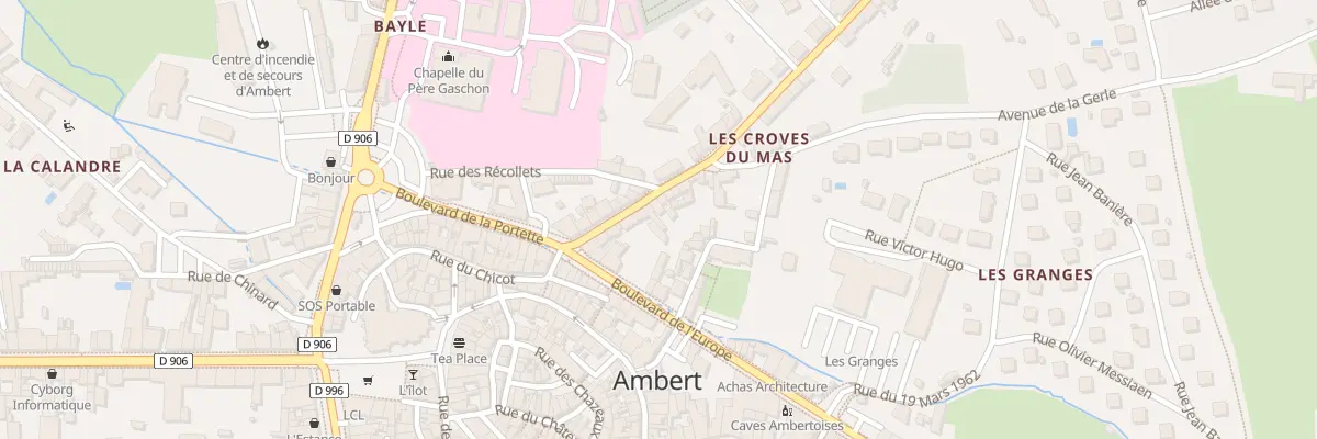 Plan du 14 Av des Croves du Mas à Ambert