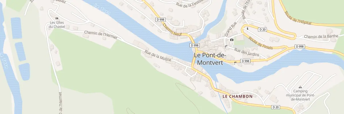 Plan du 72 Rue de la Moline à Pont de Montvert - Sud Mont Lozère
