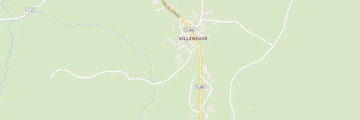 Plan du 5321 Villeneuve Village à Chaudeyrac