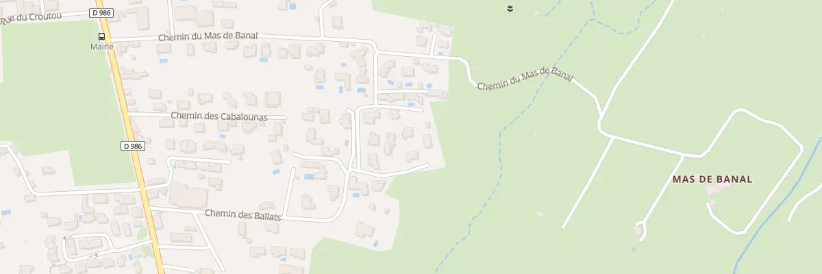 Plan du 375 Che des Ballats à Saint-Bauzille-de-Putois