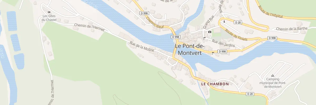 Plan du 50 Rue de la Moline à Pont de Montvert - Sud Mont Lozère