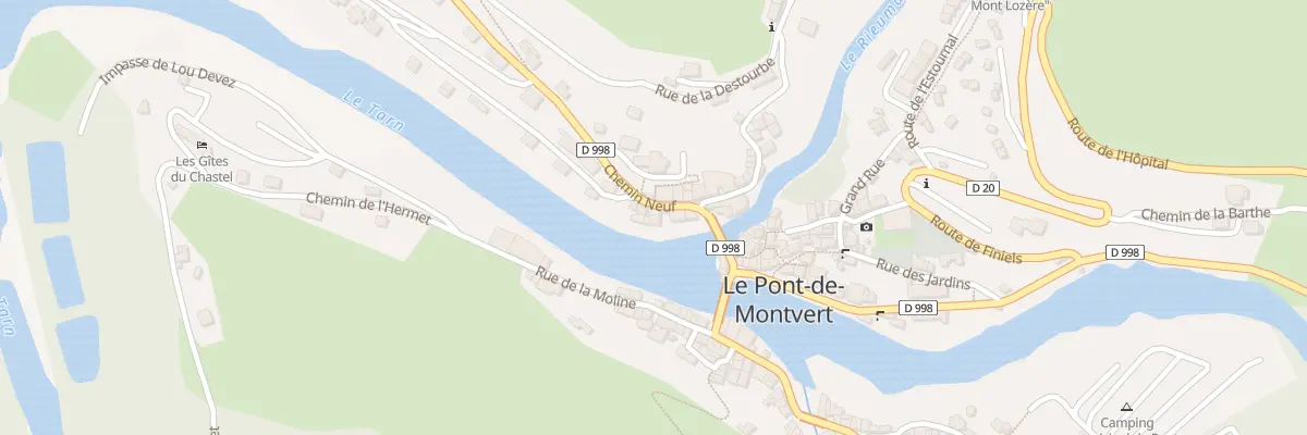 Plan du 61 Che Neuf à Pont de Montvert - Sud Mont Lozère