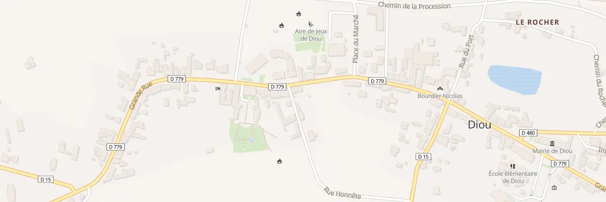 Plan du 73 Grande Rue à Diou