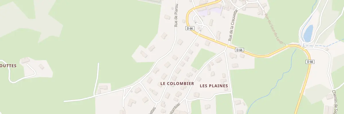 Plan du 90 Rue du Stade à Job