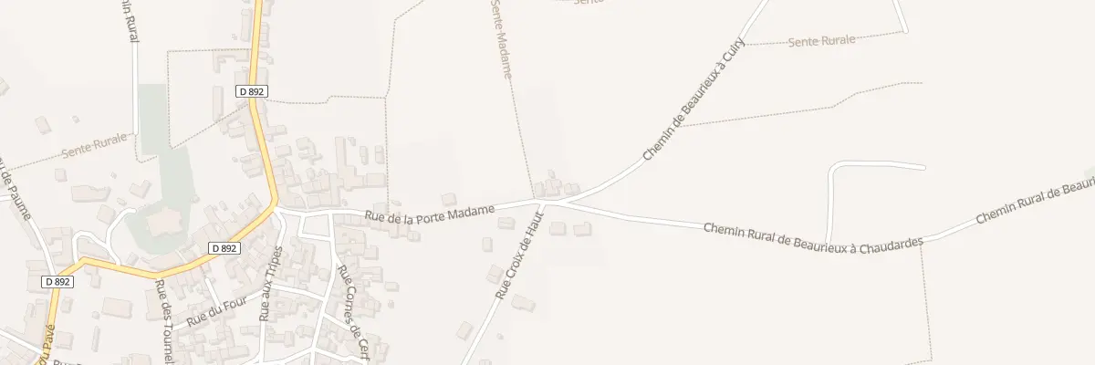 Plan du 23 Rue Porte Madame à Beaurieux