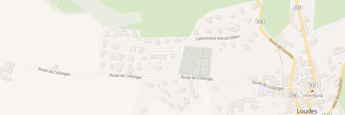Plan du 9 Lot Vio de Collanges à Loudes