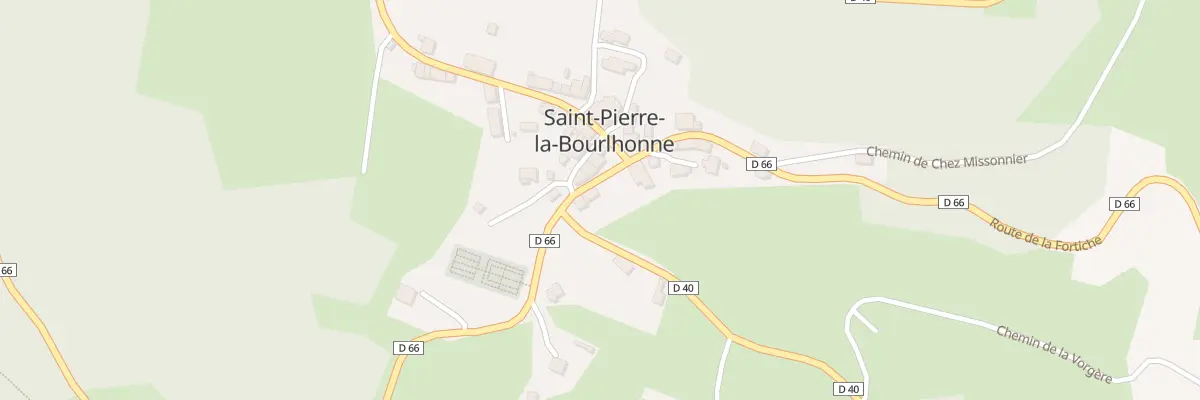 Plan du 5077 Le Bourg Est à Saint-Pierre-la-Bourlhonne