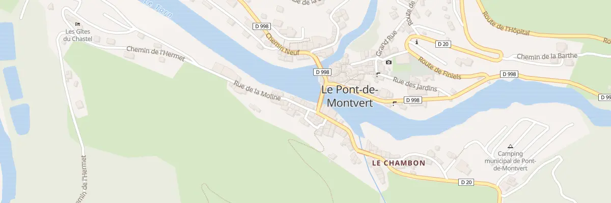 Plan du 24 Rue de la Moline à Pont de Montvert - Sud Mont Lozère