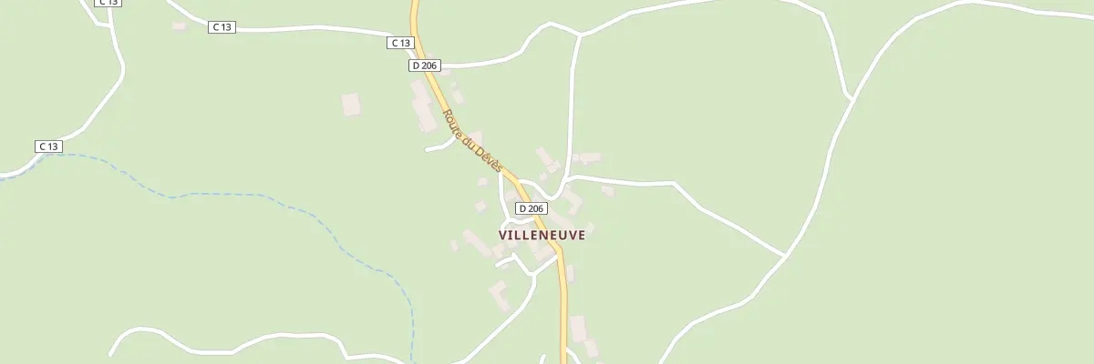 Plan du 5127 Villeneuve Village à Chaudeyrac