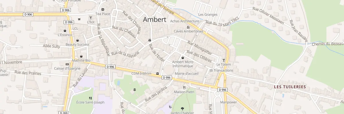 Plan du 11 Pl de l’Hotel de Ville à Ambert